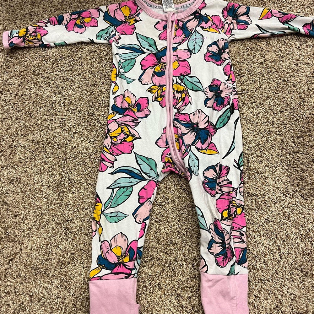 Bonds wondersuit floral size 2 12-18 months